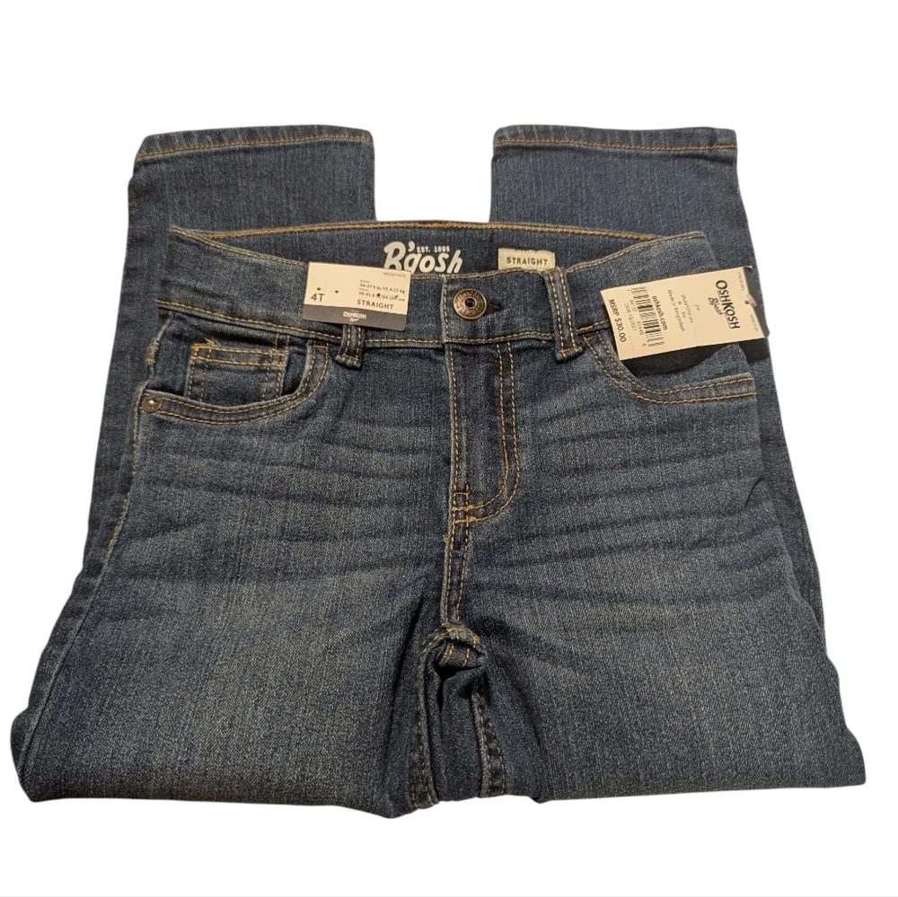 OshKosh B'sGosh Boy's Straight Denim Jeans Size 4T